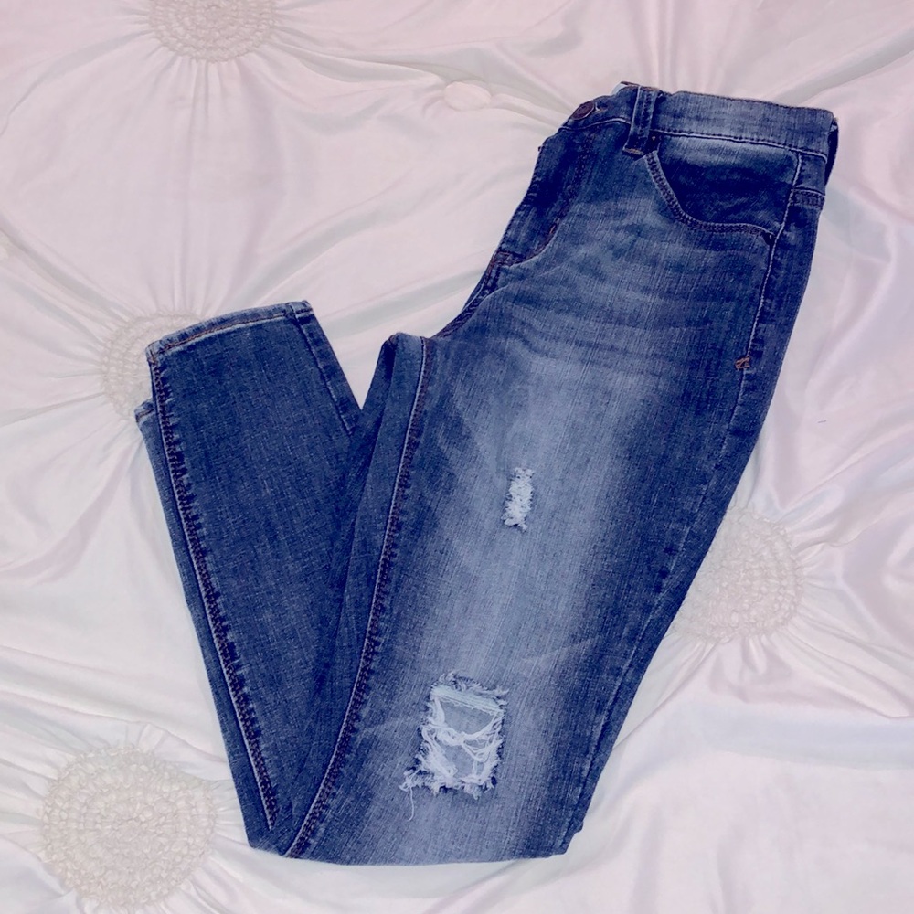 MUDD HIGH RISE DISTRESSED JEAN - Picture 4 of 4